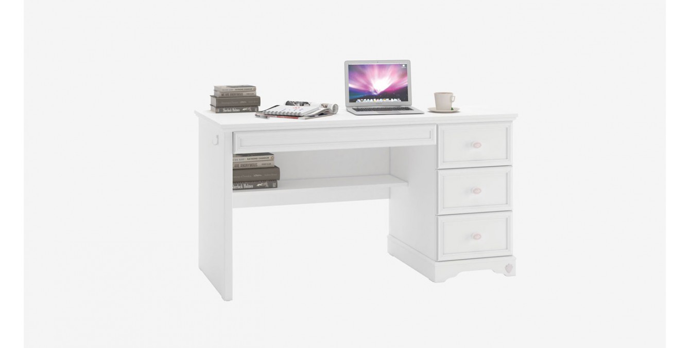 White best sale rustic desk